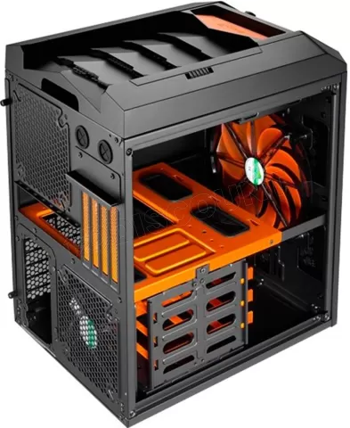 Photo de Boitier Tour Micro ATX AeroCool XPredator Cube (Noir / Orange)