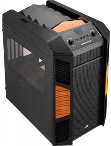 Photo de Boitier Tour Micro ATX AeroCool XPredator Cube (Noir / Orange)