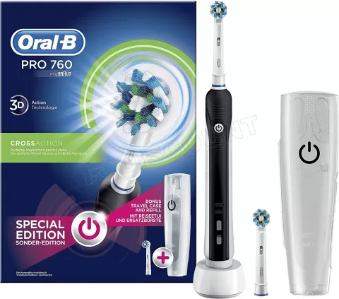 Photo de Brosse à dent électrique Oral-B Toothbrush Pro 760 Cross Action (Noir)