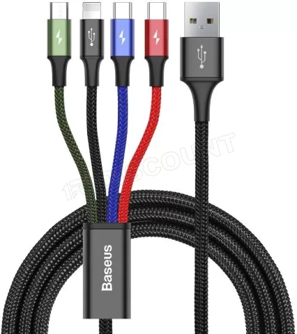 Câble USB Type-C Baseus 50 cm Noir