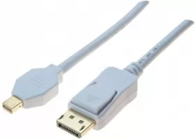 Photo de Câble adaptateur Dacomex DisplayPort vers Mini DisplayPort 1.2 2m (Blanc)