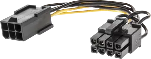 Photo de Adaptateurs & Convertisseurs Lindy PCI-E 6 pins vers 8 pins