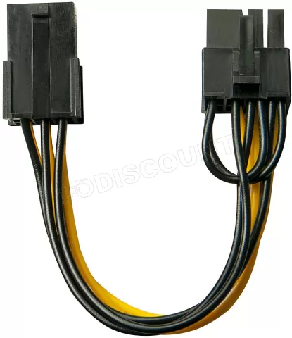 Photo de Câble adaptateur d'alimentation Lindy PCI-E 6 pins vers 8 pins 15cm