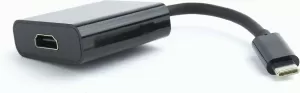 Photo de Cable Adaptateur Gembird USB type C vers HDMI 15cm (Noir)