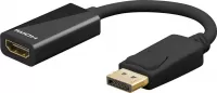 Photo de Câble adaptateur Goobay DisplayPort mâle 1.2 vers HDMI femelle (Type A) 10cm (Noir)