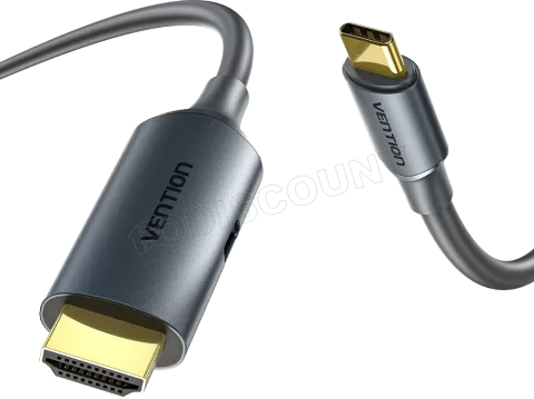 Photo de Cable Adaptateur HDMI 4K mâle Vention vers USB-C 1.5m (Gris)