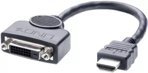 Photo de Adaptateurs & Convertisseurs Lindy HDMI vers DVI-I M/F