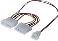 Stock Bureau - GOOBAY Câble adaptateur alimentation PC 2xMolex
