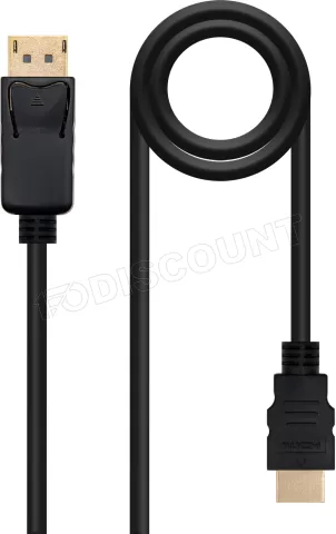 Photo de Cable adaptateur Nanocable DisplayPort vers HDMI M/M 5m (Noir)
