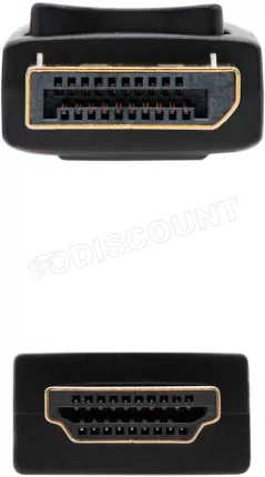 Photo de Cable adaptateur Nanocable DisplayPort vers HDMI M/M 5m (Noir)