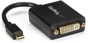 Photo de Câble adaptateur Startech Mini DisplayPort mâle 1.2 vers DVI-I femelle (Type A) 10cm (Noir)