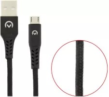 Photo de Cable adaptateur USB 2.0 Type A vers Micro USB Type B 20cm (Noir)