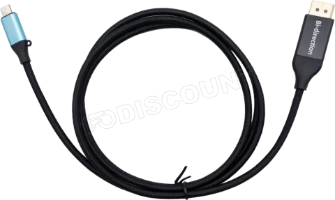 Photo de Cable Adaptateur USB-C I-Tec vers DisplayPort 1,5m M/M (Noir)