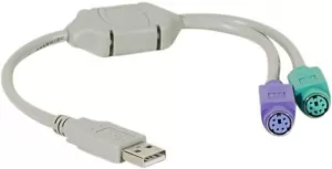 Photo de Cable Adaptateur USB vers 2 x PS/2