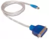 Photo de Cable adaptateur USB vers Parallèle (Centronic 36) Dacomex 1,8 m (Noir)