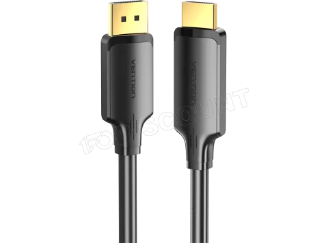 Photo de Cable Adaptateur Vention DisplayPort vers HDMi M/M 1m (Noir)