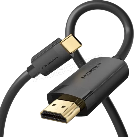 Photo de Cable Adaptateur Vention USB-C vers HDMI M/M 2m (Noir)