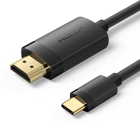 Photo de Cable Adaptateur Vention USB-C vers HDMI M/M 2m (Noir)
