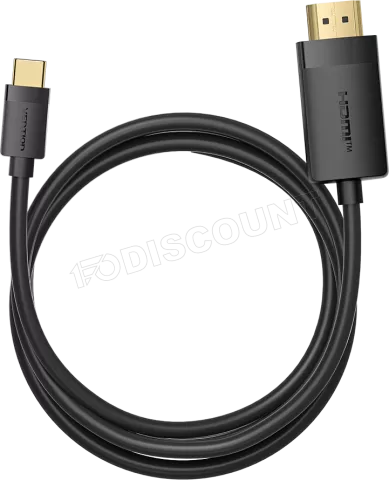 Photo de Cable Adaptateur Vention USB-C vers HDMI M/M 2m (Noir)