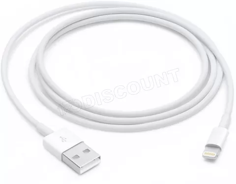 Photo de Cable Apple Lightning 1m (Blanc)