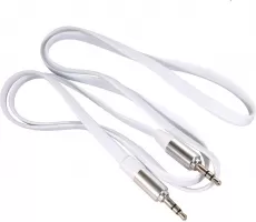 Photo de Cable Audio Jack 3"1/2 Maclean M/M 1m (Blanc)