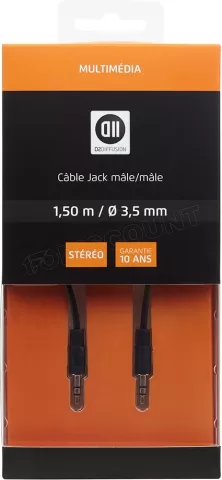 Câble jack 3,5 mm mâle / jack 3,5 mm mâle 1m - T'nB