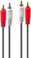 Photo de Cable Audio Lindy 2x RCA vers 2x RCA 10m (Noir)