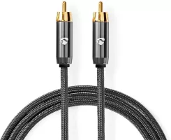 Photo de Cable Audio RCA Nedis MM 3m (Noir)