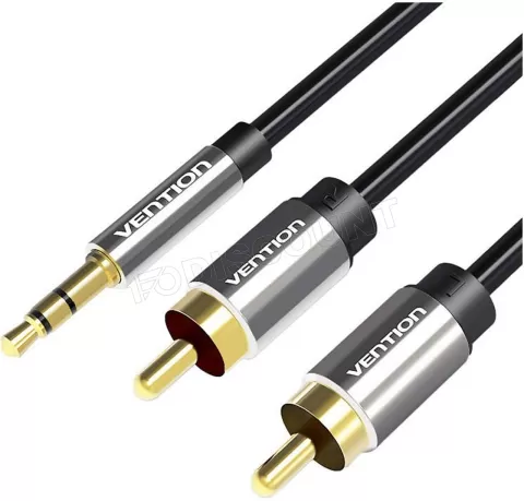 Photo de Cable audio Vention Jack 3,5mm vers 2x RCA 1.5m