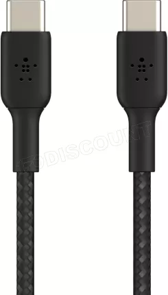 Photo de Câble Belkin BoostCharge USB-C 2m M/M 60W (Noir)