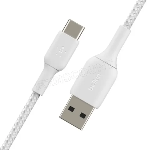 Photo de Cable Belkin USB 2.0 type A - type C M/M 3m (Blanc)