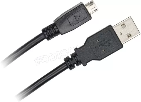 Photo de Cable D2 Diffusion USB 2.0 (Type A) / Micro USB 2.0 (Type B) 3m (Noir)