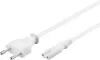 Photo de Cable d'Alimentation Goobay Bipolaire (C7) 1,5m (Blanc)
