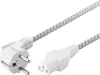 Photo de Câble d'alimentation Goobay CEE 7/7 F vers IEC-C14 (prise schuko) 20cm (Blanc)