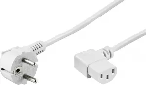 Photo de Câble d'alimentation Goobay coudé 1,5m (Blanc)