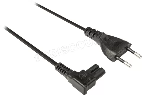 Câble d'alimentation - IEC-320-C7 Coudé - 3.00 m Noir à prix bas