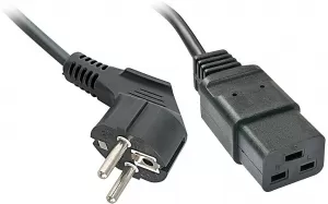 Photo de Cable d'Alimentation Lindy mâle (prise schuko) 2m (Noir)