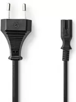 Photo de Cable d'Alimentation Nedis Bipolaire 0.50m (Noir)