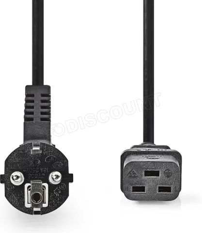 Photo de Câble d'alimentation Nedis IEC-320-C19 F 2m (Noir)