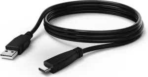 Photo de Câble de charge USB Type C Hama pour console Nintendo Switch 2m (Noir)