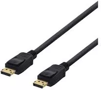 Photo de Cable DisplayPort 1.2 Deltaco MM 2m (Noir)