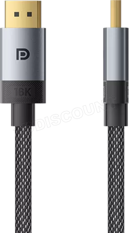 Photo de Cable DisplayPort 2.1 Vention M/M 2m (Gris)