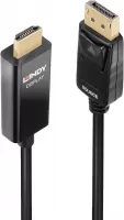 Photo de Câble DisplayPort Lindy vers HDMI 2m M/M (Noir)