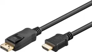 Photo de Câble DisplayPort vers HDMI Goobay 2m M/M (Noir)