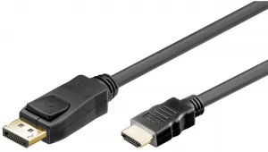 Photo de Cable DisplayPort vers HDMI Goobay M/M 1m