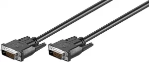 Photo de Cable DVI-D Goobay 2m M/M (Noir)