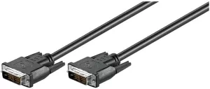 Photo de Cable DVI-D Single Link Goobay 2m M/M (Noir)
