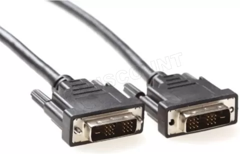 Photo de Cable DVI-D Single Link Goobay 2m M/M (Noir)