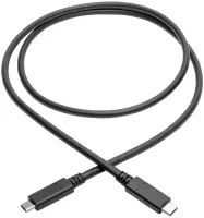 Photo de Cable Eaton Tripp Lite USB 3.2 type C M/M 0,9m 100W (Noir)