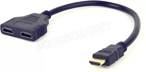 Photo de Cable Gembird HDMI vers 2x HDMI MF (Y doubleur HDMI)